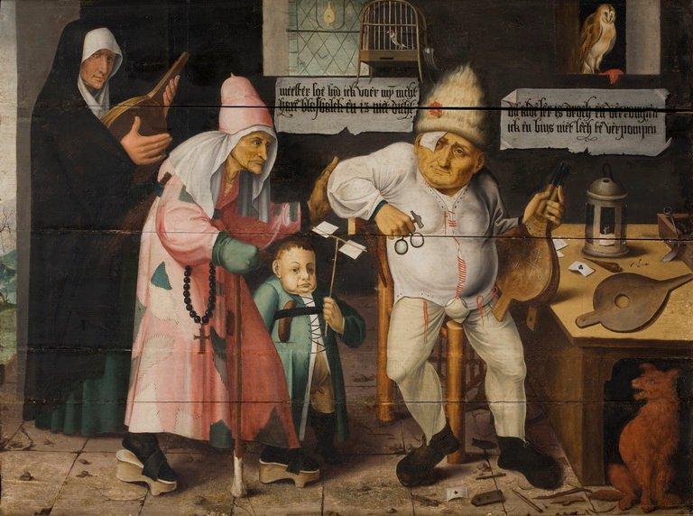 The Bellows Repairer by Hieronymus Bosch
