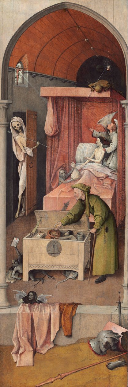Death and the Usurer by Hieronymus Bosch