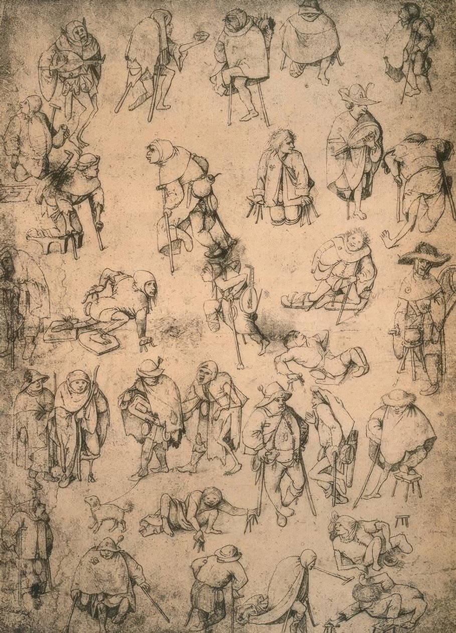 Cripples, Beggars and Begging Musicians by Hieronymus Bosch