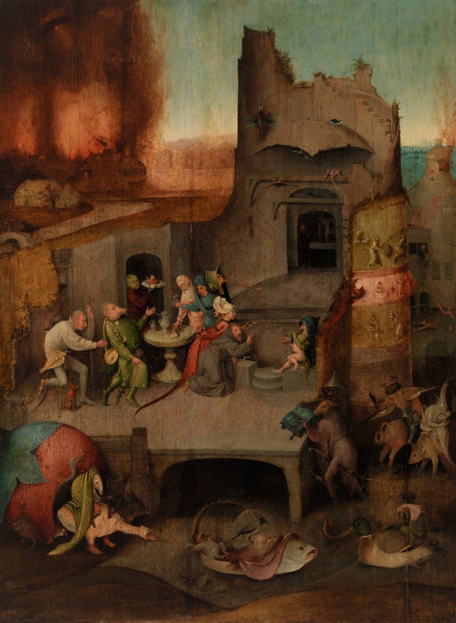 Temptation of Saint Anthony by Hieronymus Bosch