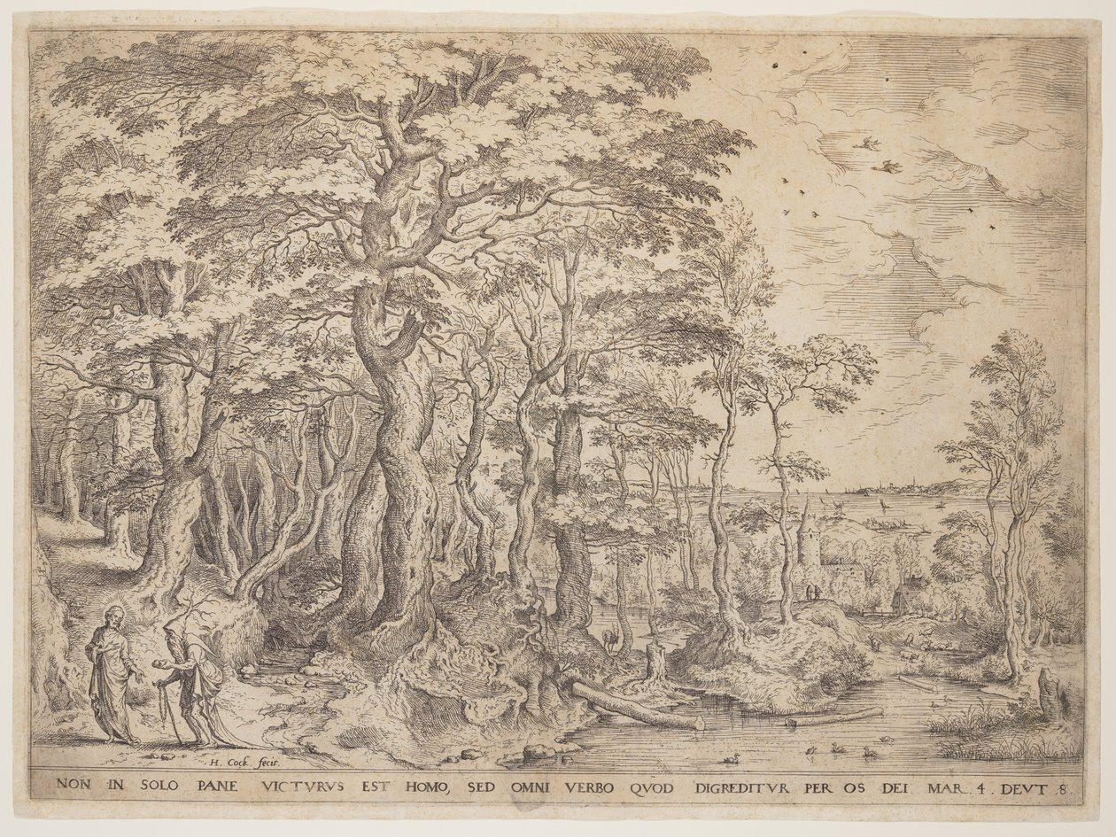 Landscape with Christ by Hieronymus Cock