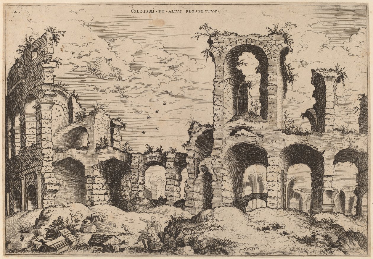 Second View of the Colosseum by Hieronymus Cock