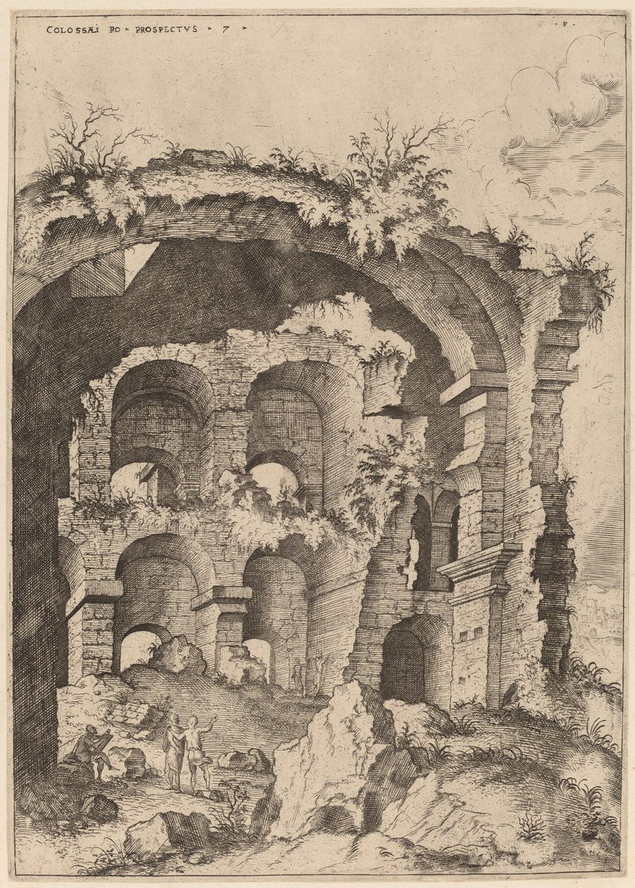 Seventh View of the Colosseum by Hieronymus Cock