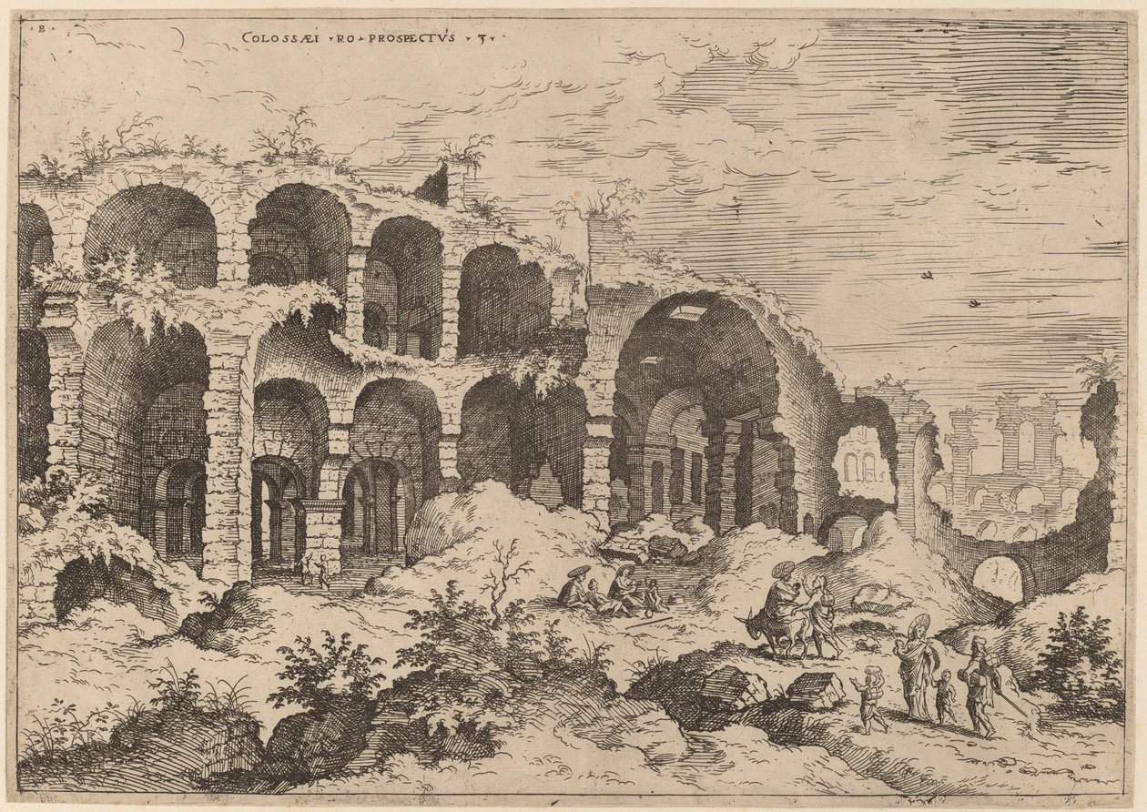 Third View of the Colosseum by Hieronymus Cock