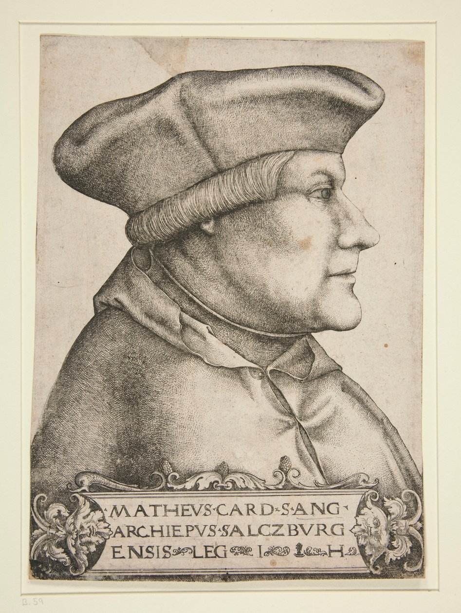 Matthäus Lang, Cardinal-Archbishop of Salzburg by Hieronymus Hopfer