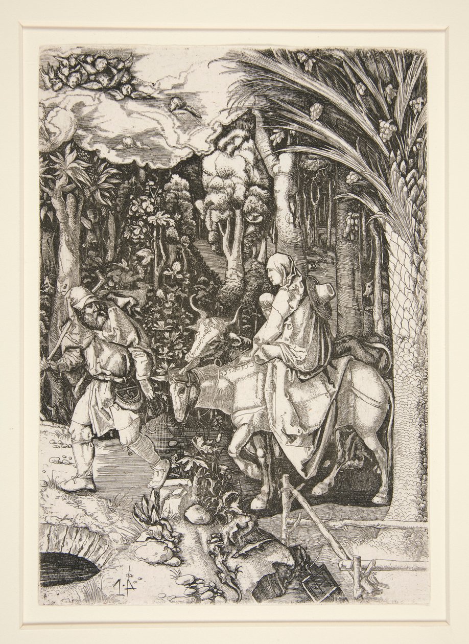 The Flight into Egypt by Hieronymus Hopfer