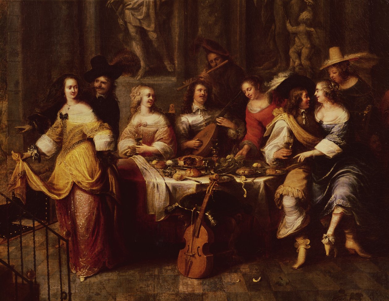 Holiday Meal by Hieronymus Janssens