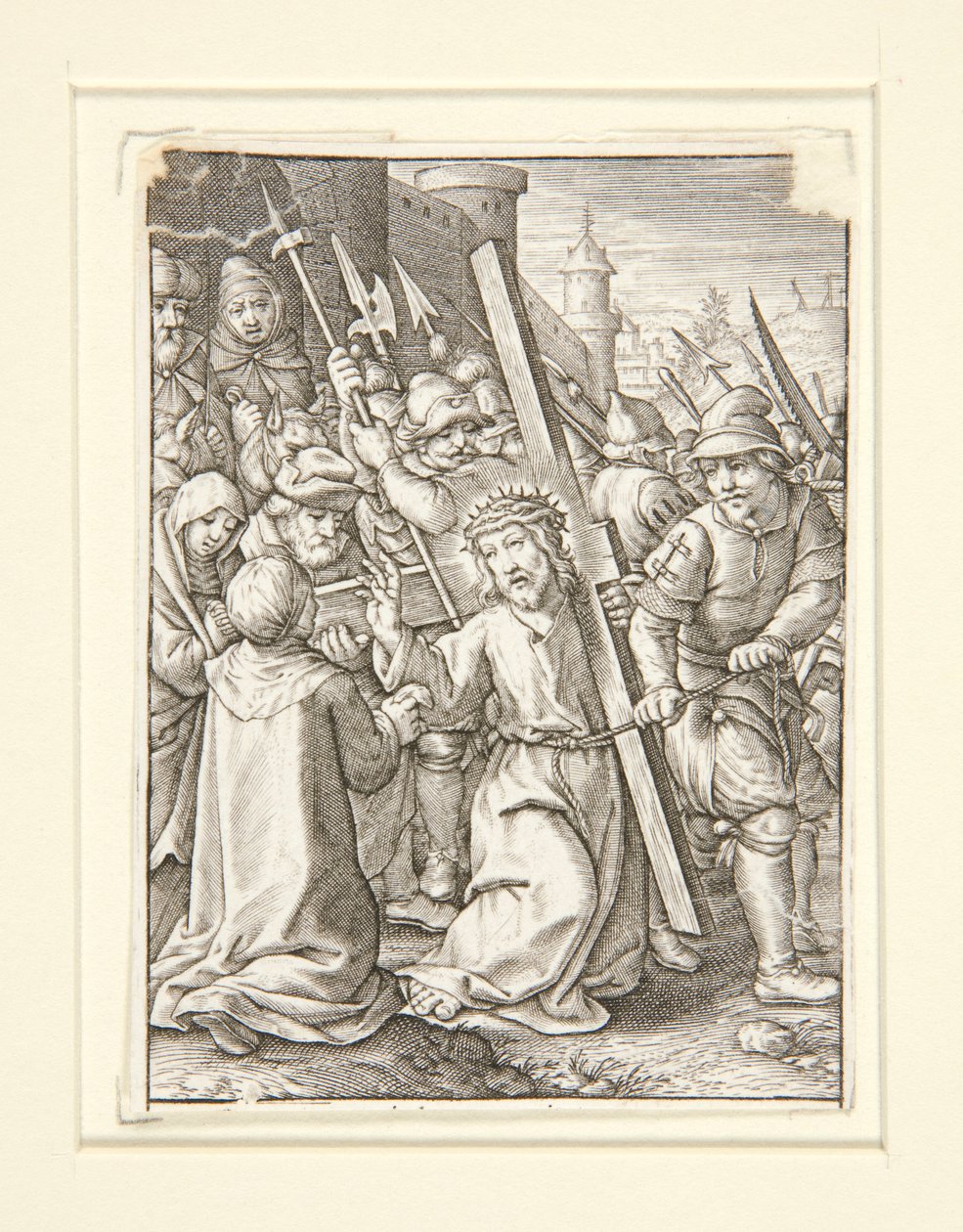 Christ Carrying the Cross by Hieronymus Wierix
