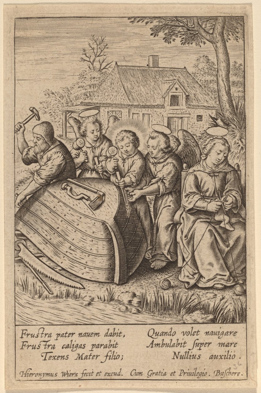 In Vain the Father Will Give the Ship by Hieronymus Wierix