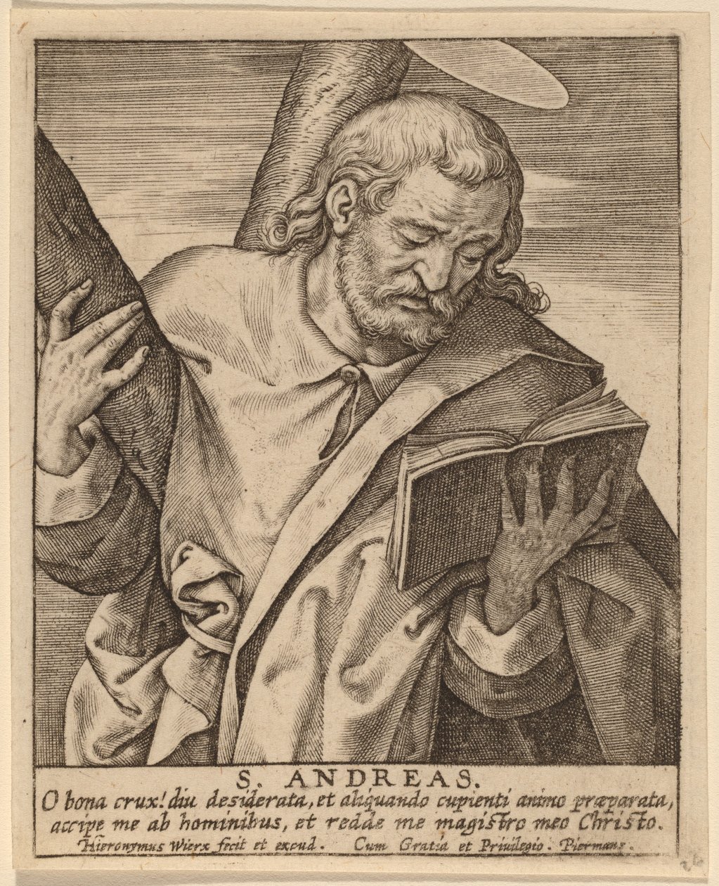 Saint Andreas by Hieronymus Wierix