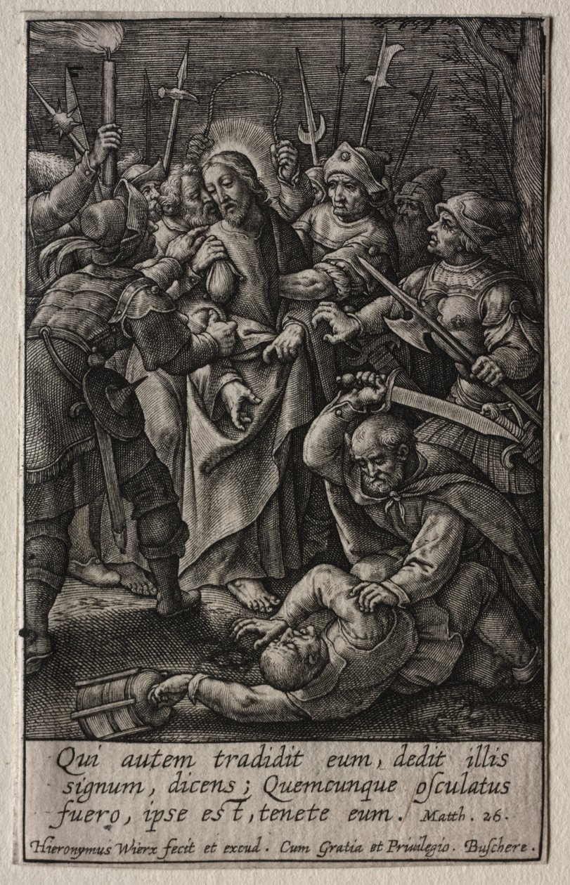 The Passion: The Betrayal of Christ by Hieronymus Wierix