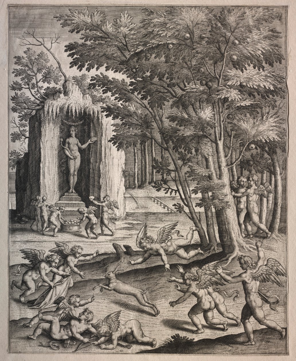 Cupids at Play by Hieronymus or Jerome Wierix