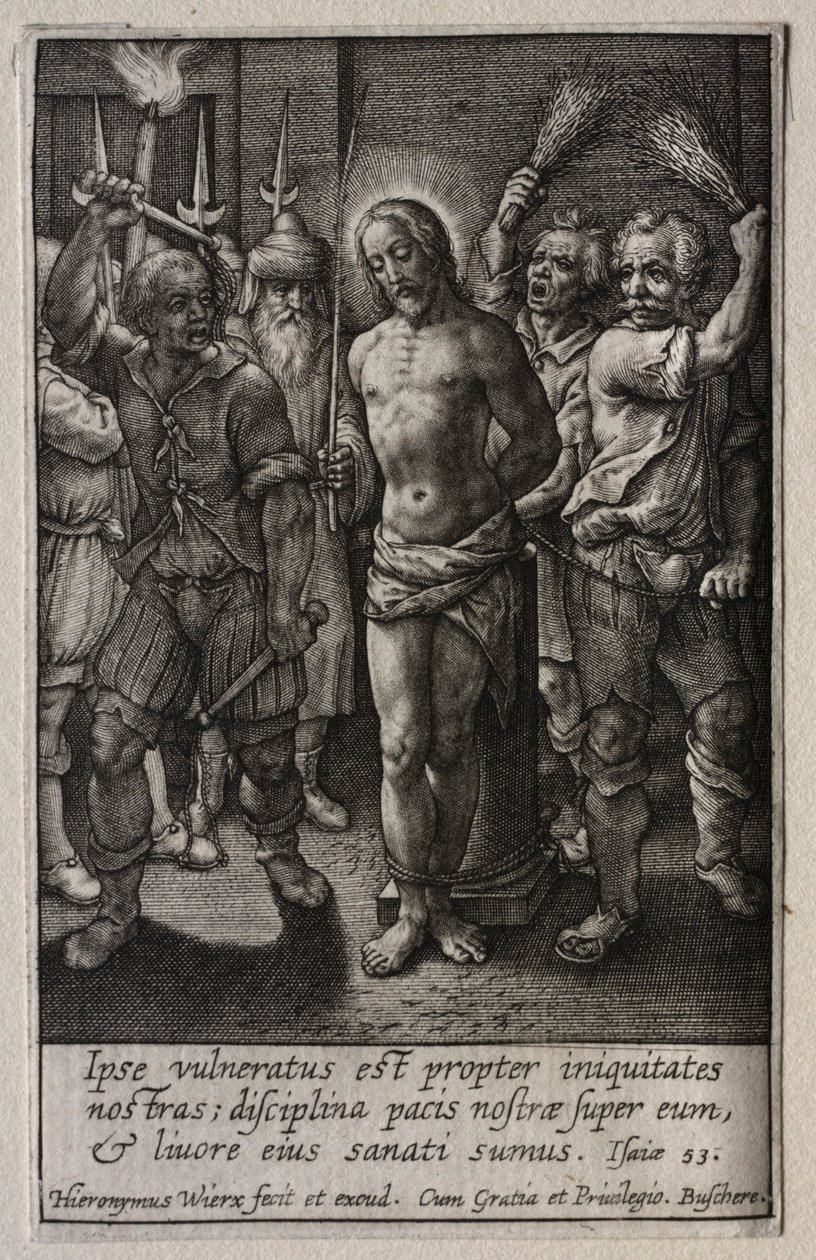 The Passion: The Flagellation by Hieronymus or Jerome Wierix