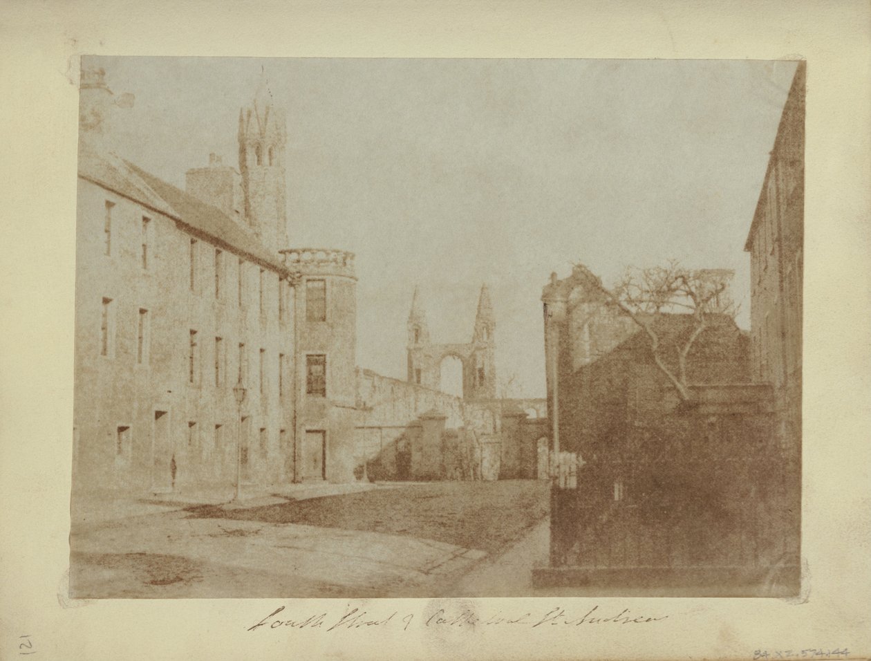 The East End of South Street, St. Andrews, with the Cathedral Ruins in the Distance by Hill and Adamson