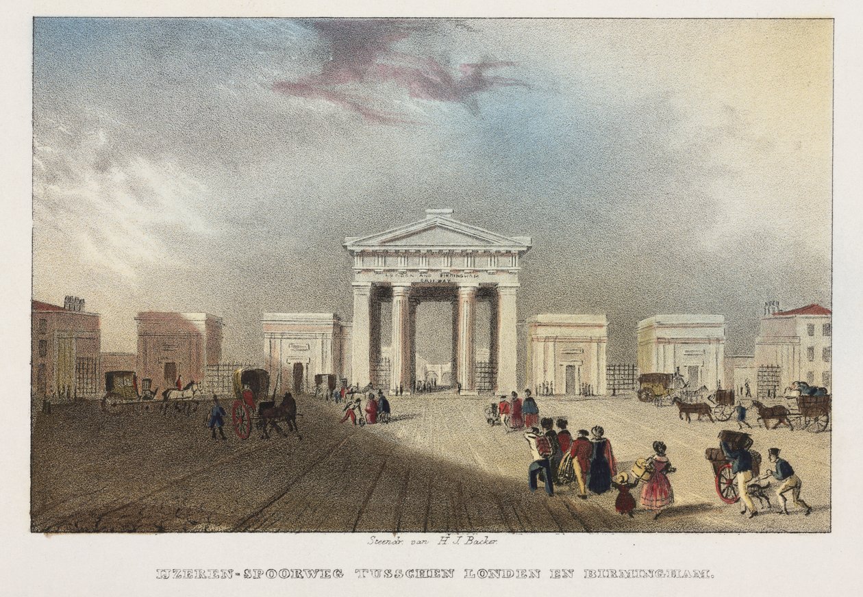Euston Station, London by Hilmar Johannes after Backer