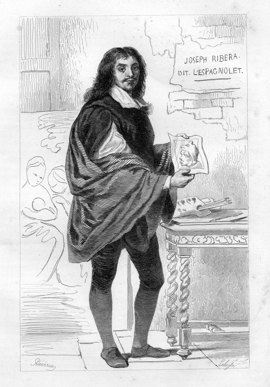 José de Ribera by Hippolyte Lalaise Devéria