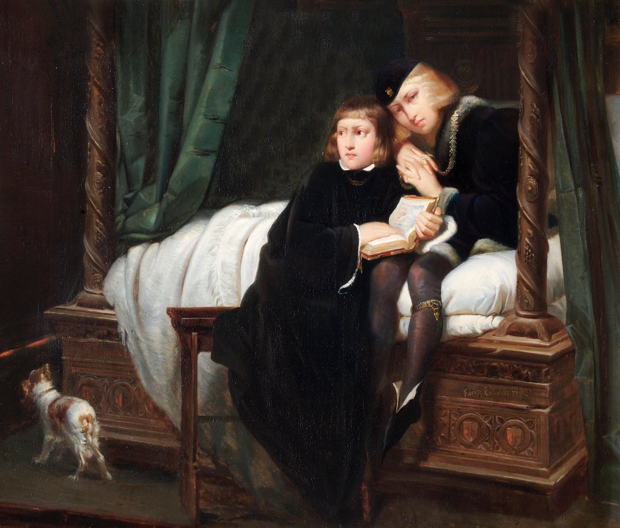 The Princes in the Tower by Hippolyte (1797 1856) (after) Delaroche