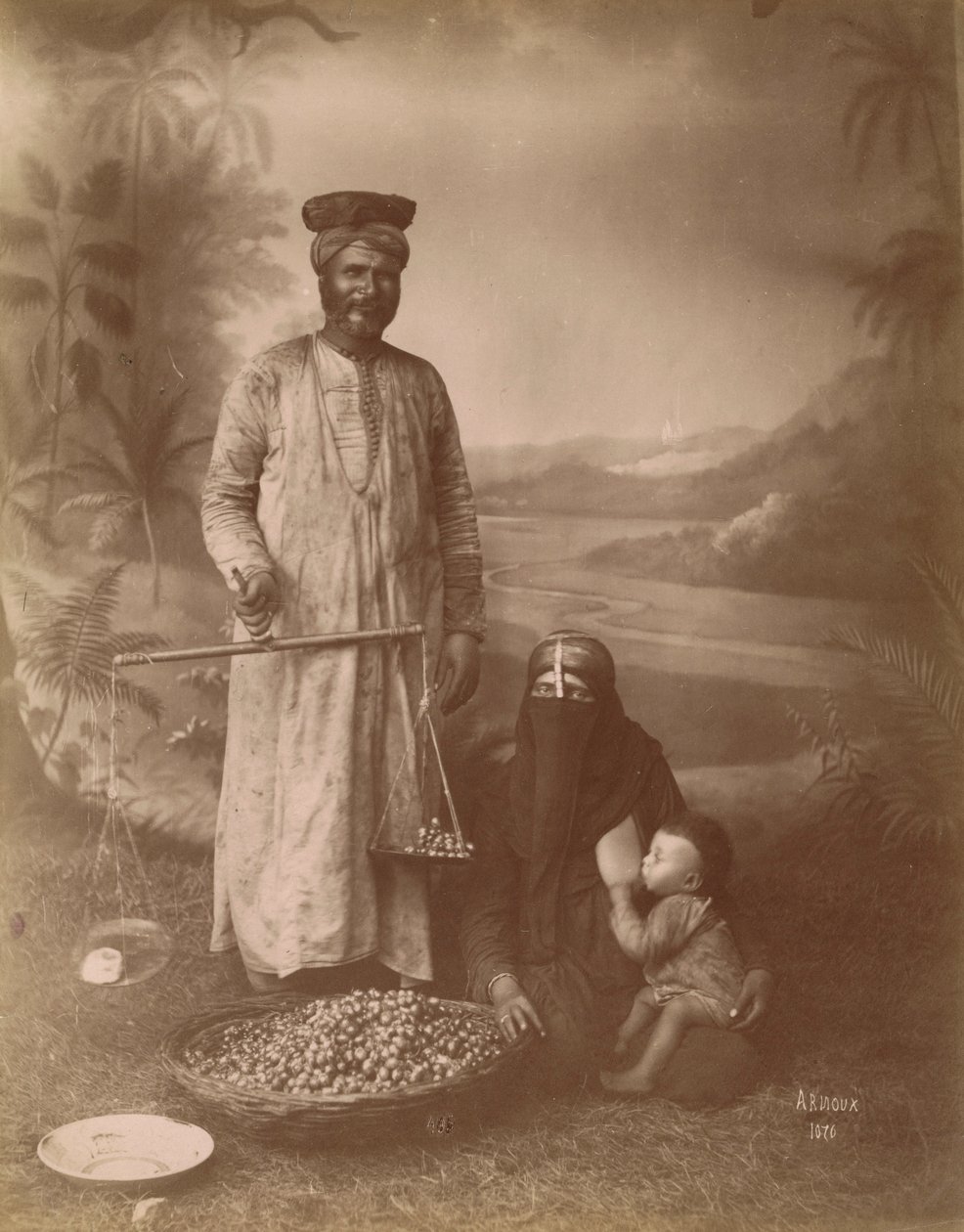 Middle Eastern Family by Hippolyte Arnoux