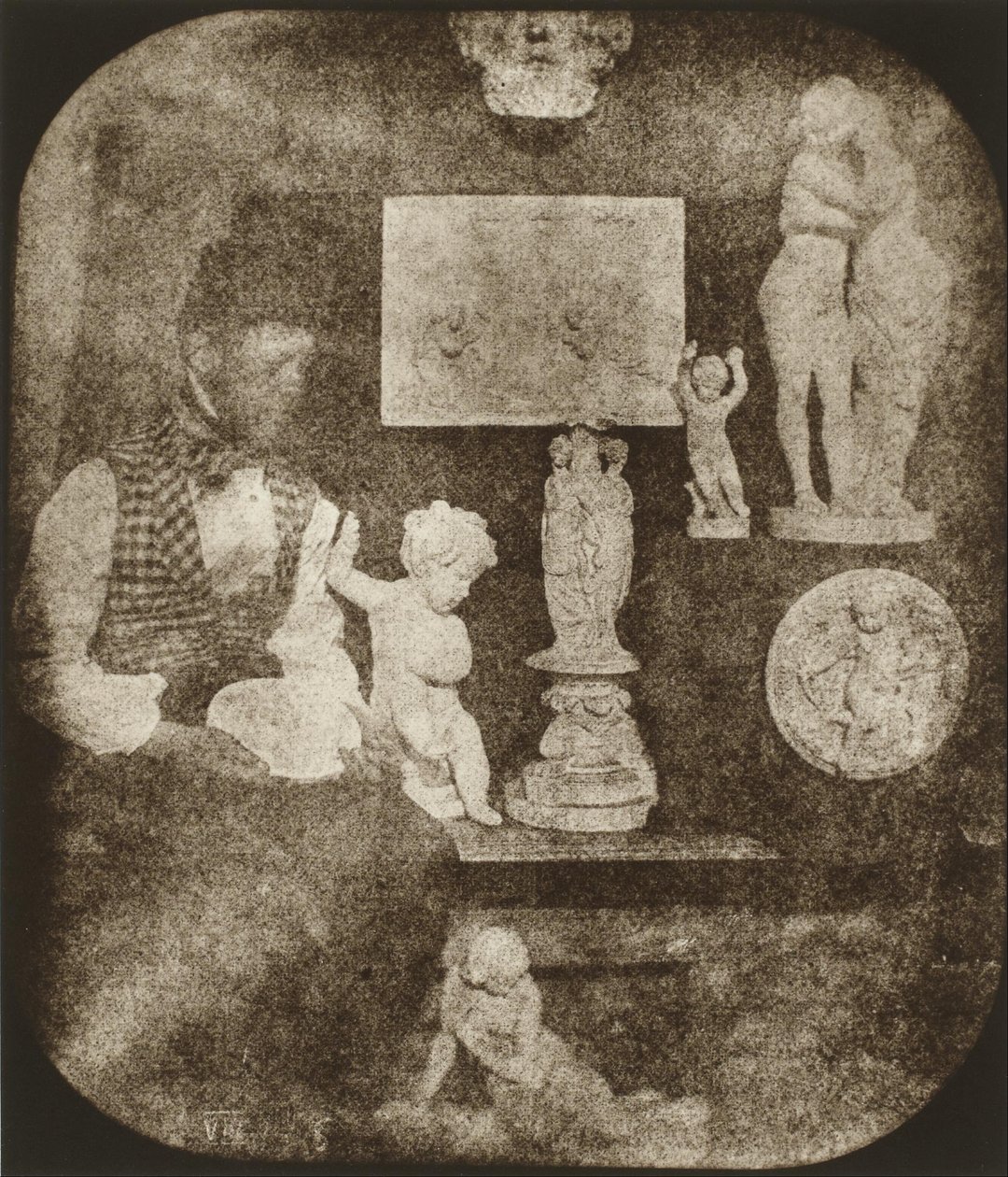Bayard and the Statuettes by Hippolyte Bayard