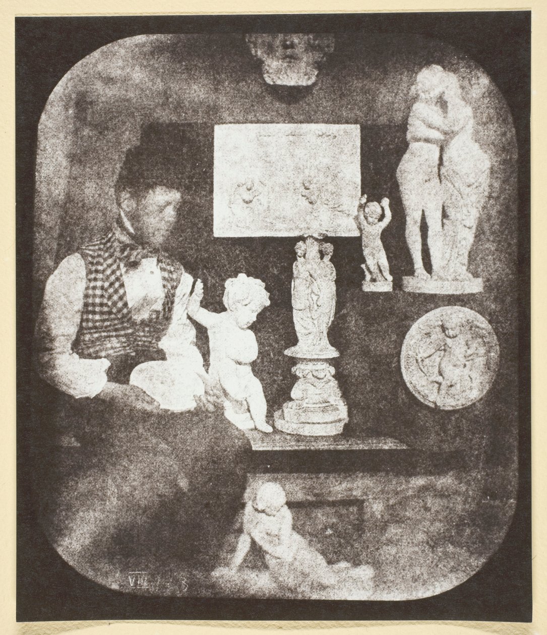 Bayard and His Statuettes by Hippolyte Bayard
