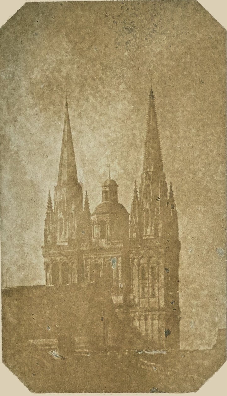 Spires of Saint Maurice Cathedral, Angers by Hippolyte Bayard
