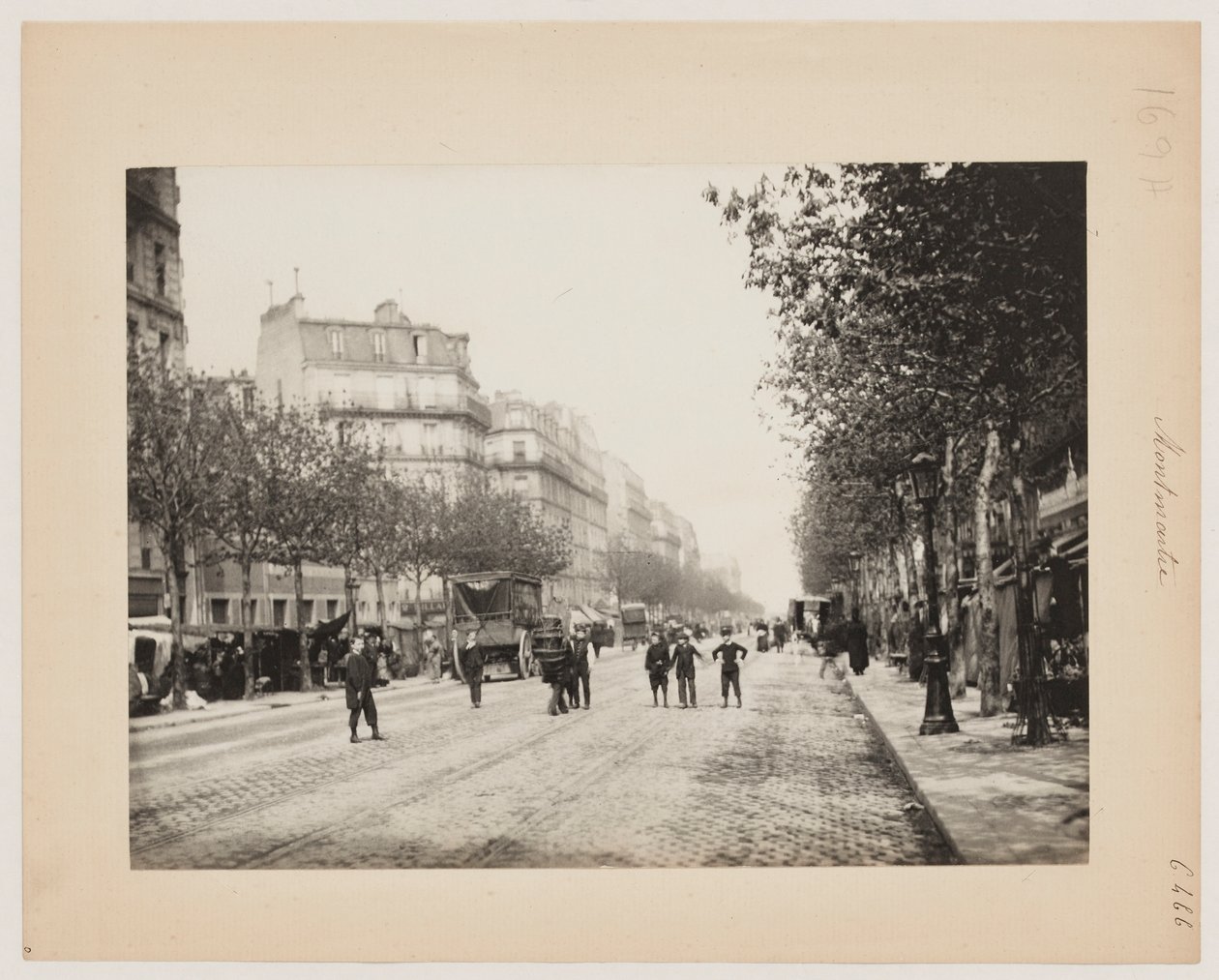 A Street in Montmartre, Paris by Hippolyte Blancard