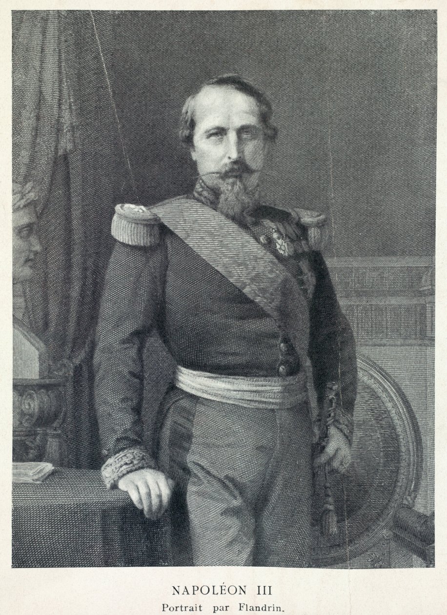Portrait of Emperor Napoleon III by Hippolyte Flandrin