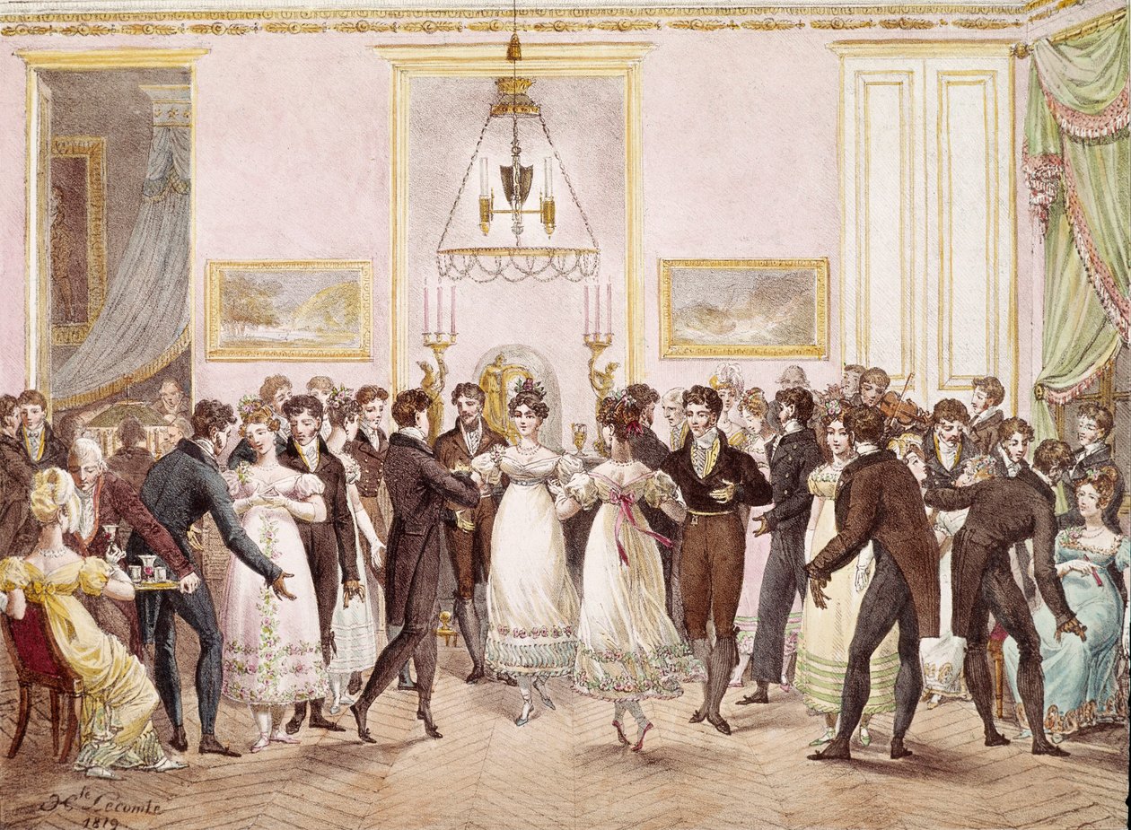 Society Ball by Hippolyte Lecomte