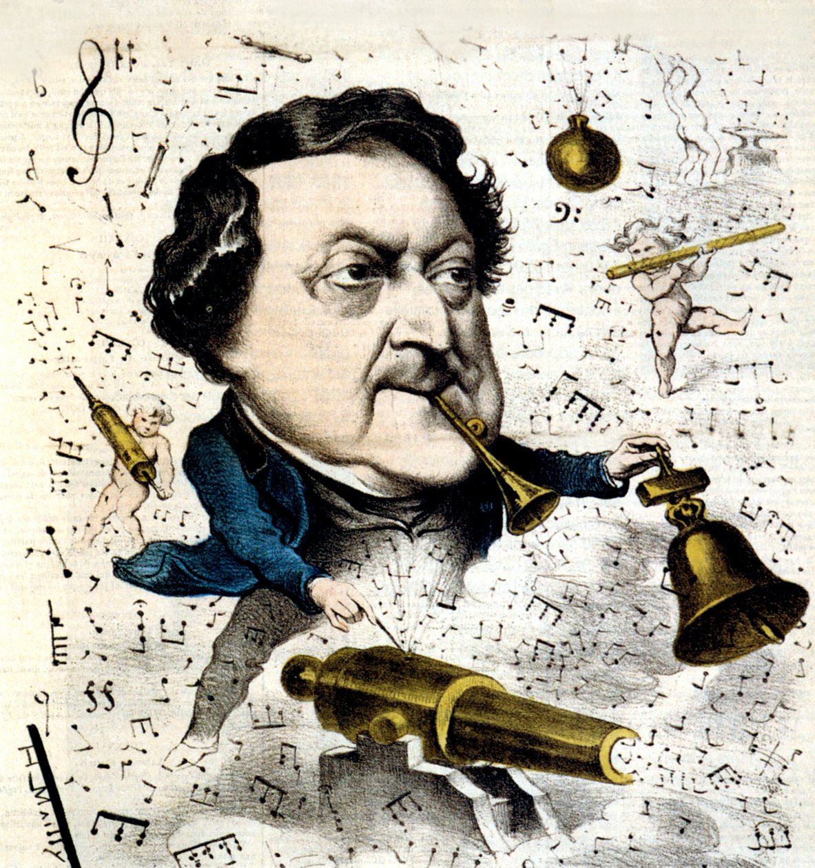 Gioacchino Rossini by Hippolyte Mailly