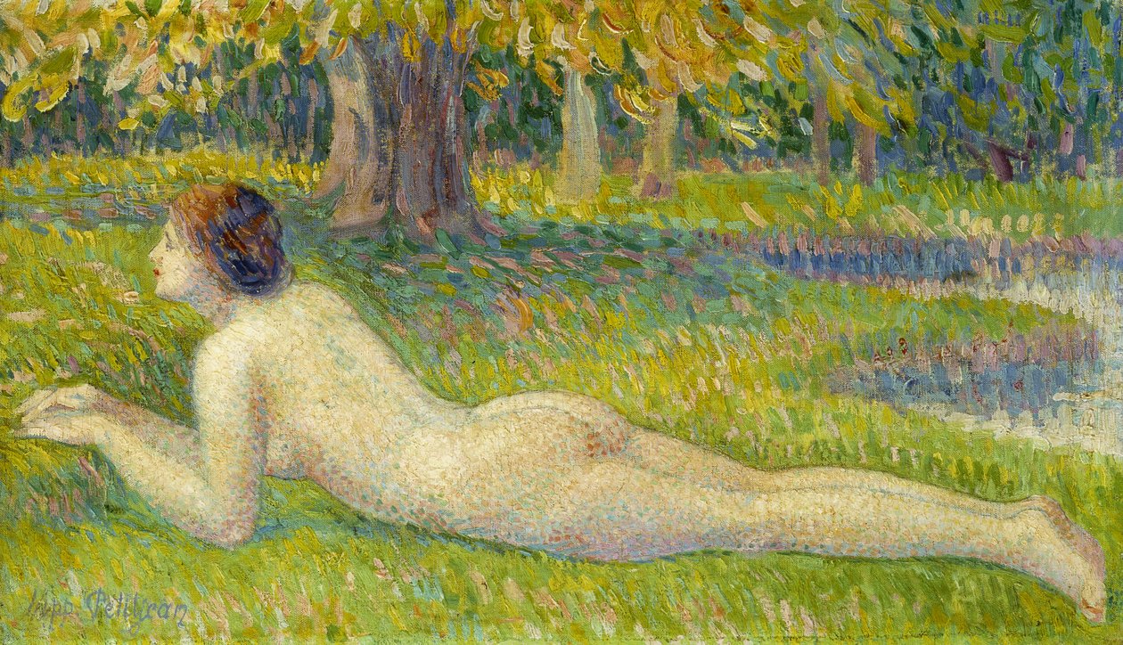 Reclining Woman by Hippolyte Petitjean