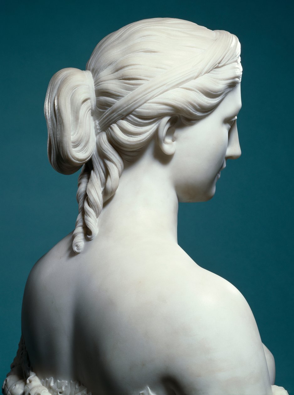 A bust of Proserpine by Hiram Powers
