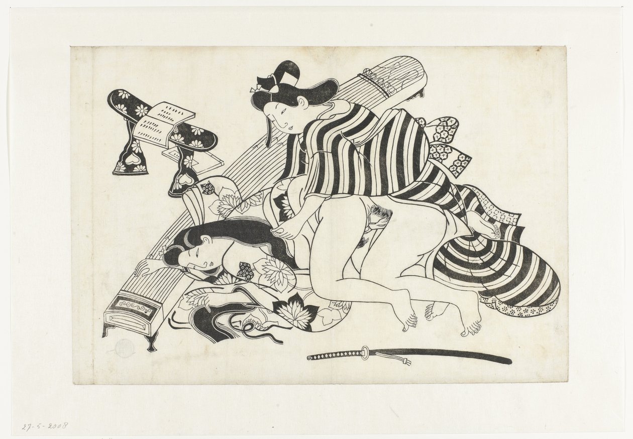 Erotic Scene by Hishikawa Moroshige (attributed to)