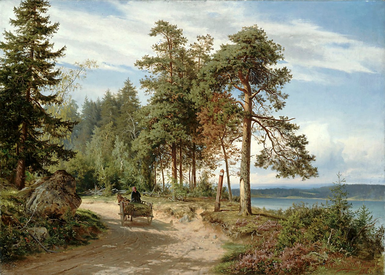 Road in Finland by Hjalmar Munsterhjelm