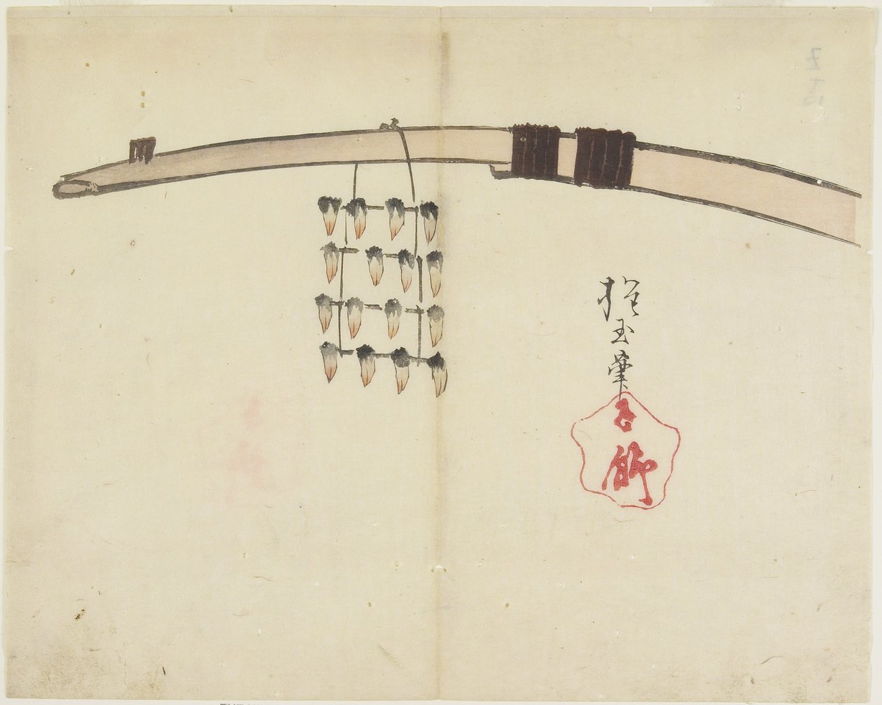 Drying Shellfish, c. 1830 by Hogyoku