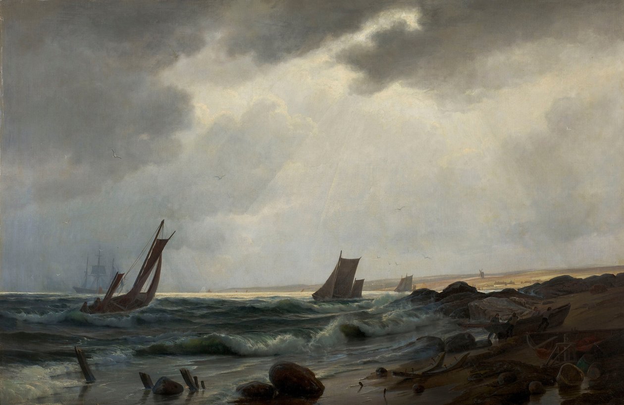 Coastal Scene North of Aarsdale by Holger Drachmann