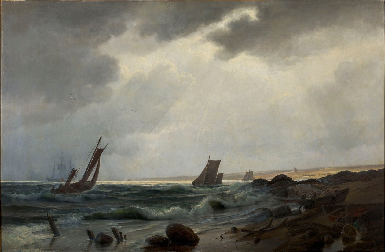 Coastal Scene North of Aarsdale by Holger Drachmann