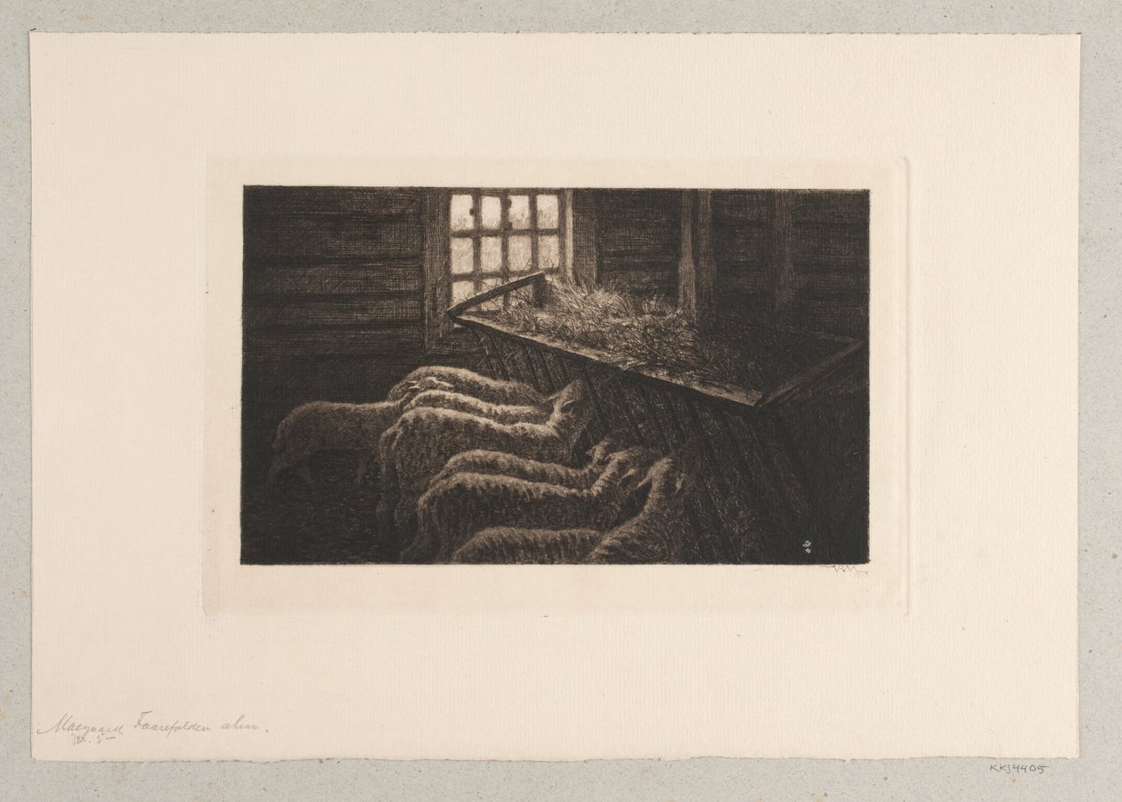 The Sheepfold by Holger Valdemar Rasmussen Magaard
