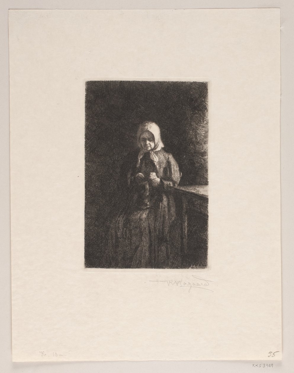 Old Woman by Holger Valdemar Rasmussen Magaard