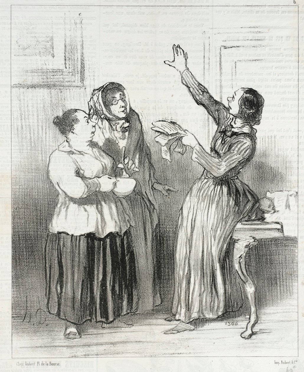 ...what is woman today in society by Honoré Daumier