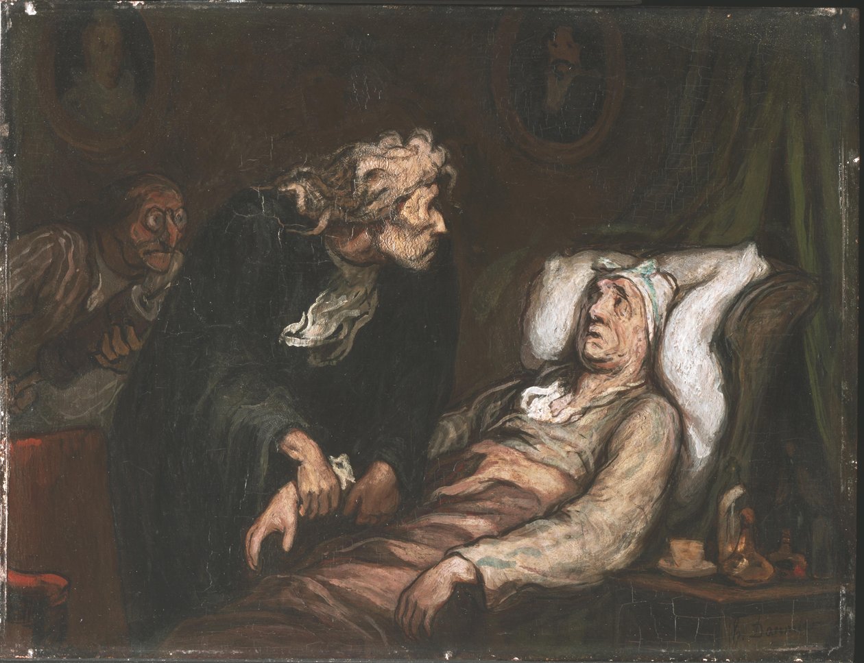 The Imaginary Invalid by Honoré Daumier