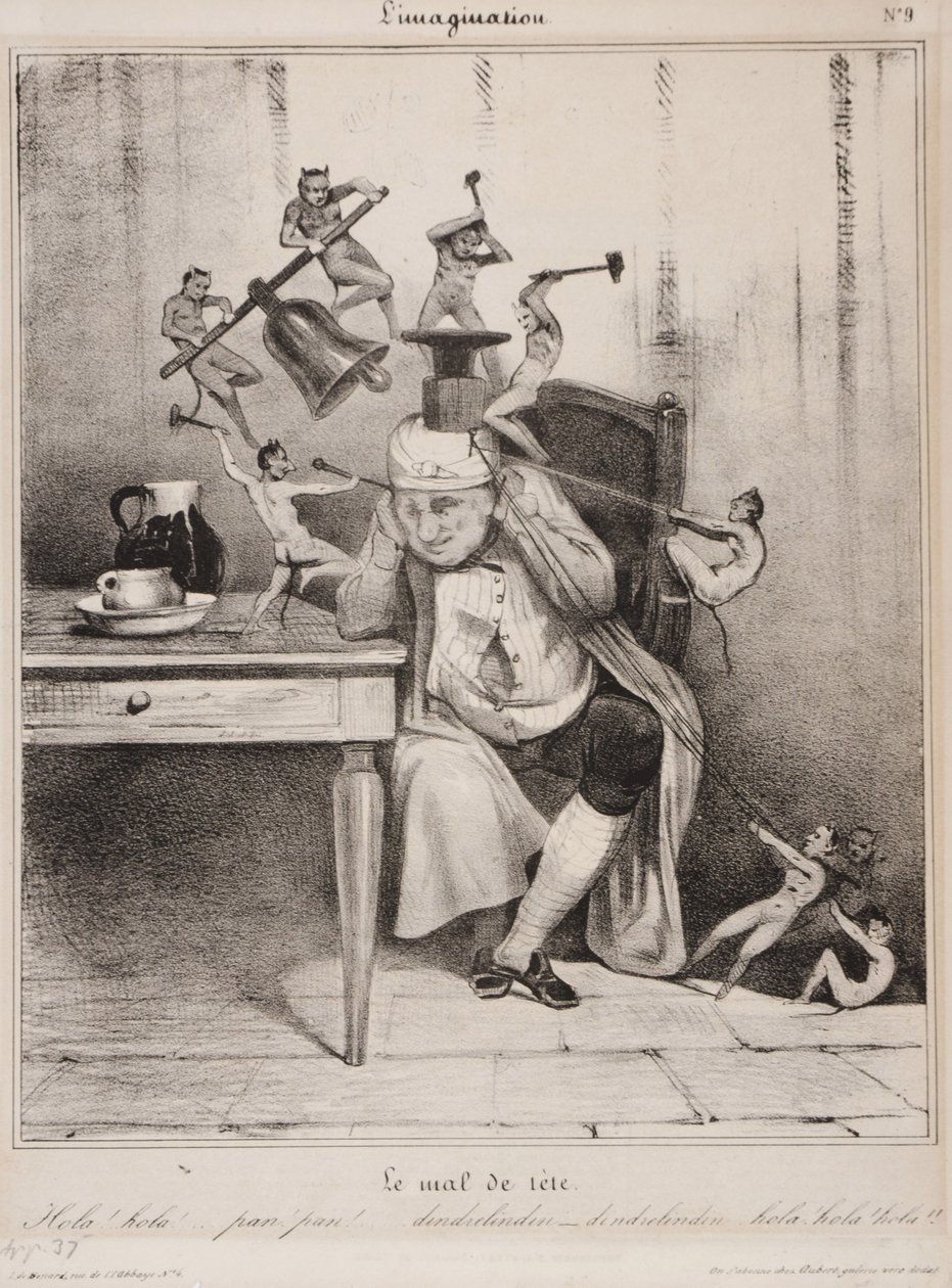The Headache by Honoré Daumier