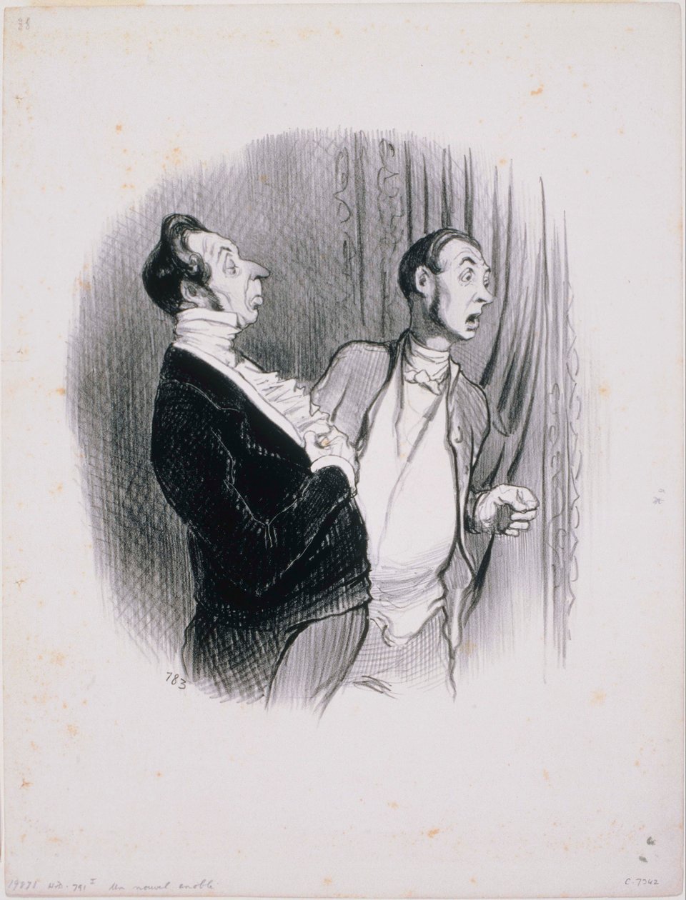 The Beautiful Days of Life - A Newly Ennobled by Honoré Daumier