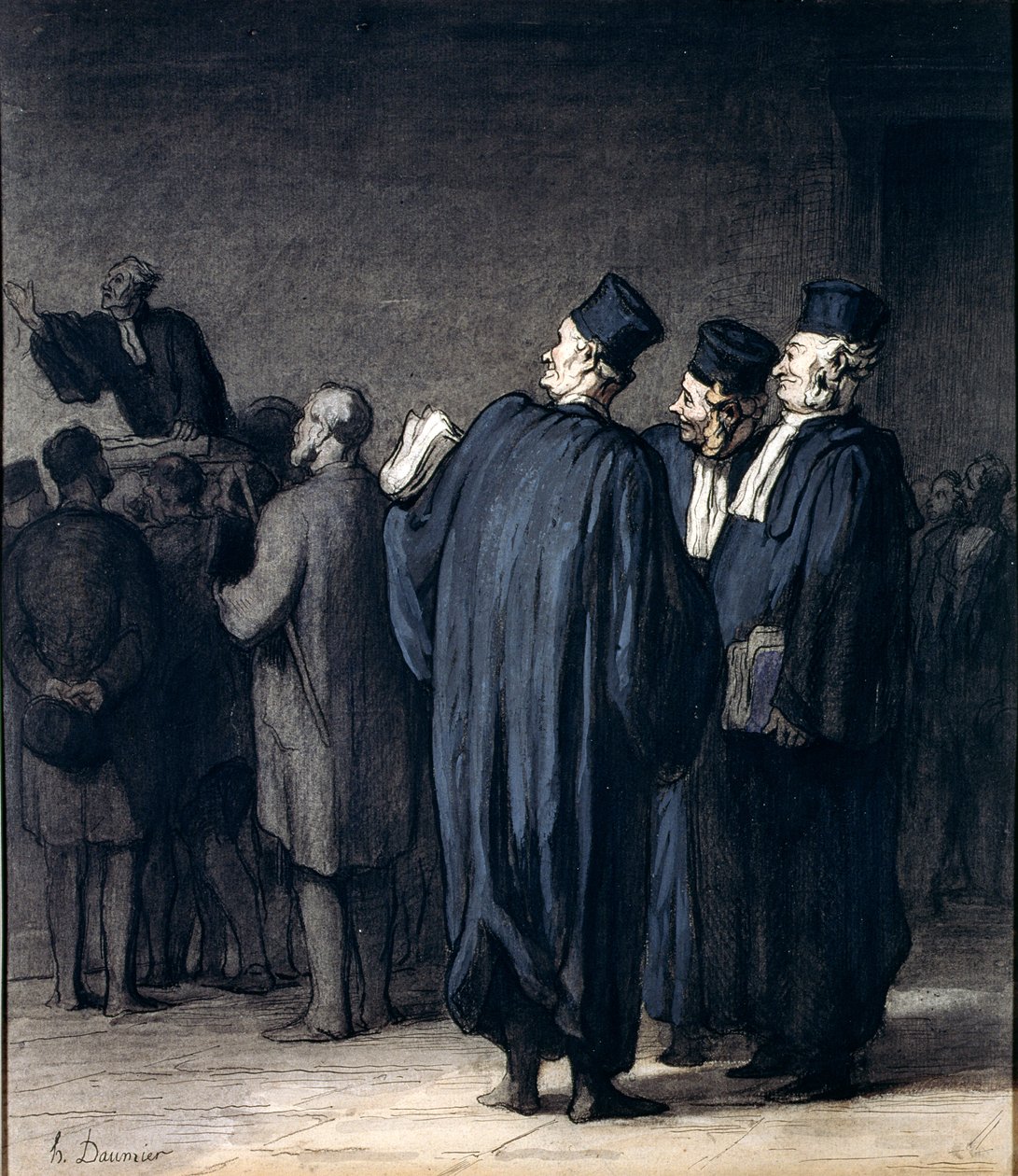 The Lawyers by Honoré Daumier