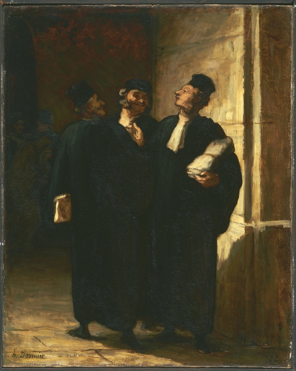 Three Lawyers by Honoré Daumier