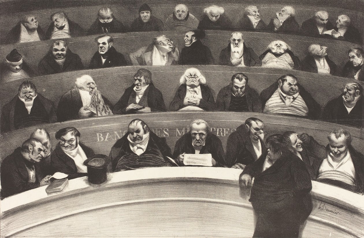 The Legislative Belly by Honoré Daumier Victorin
