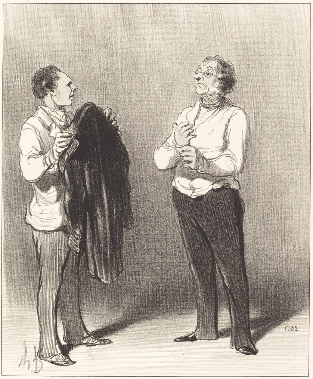 The Servant - Sir Would Do Well... by Honoré Daumier