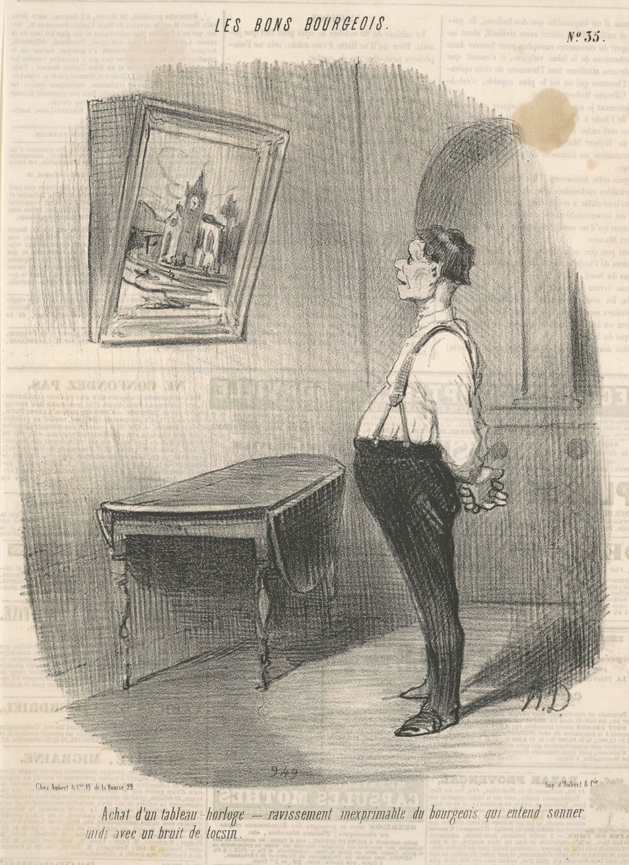 Purchase of a Clock Painting by Honoré Daumier