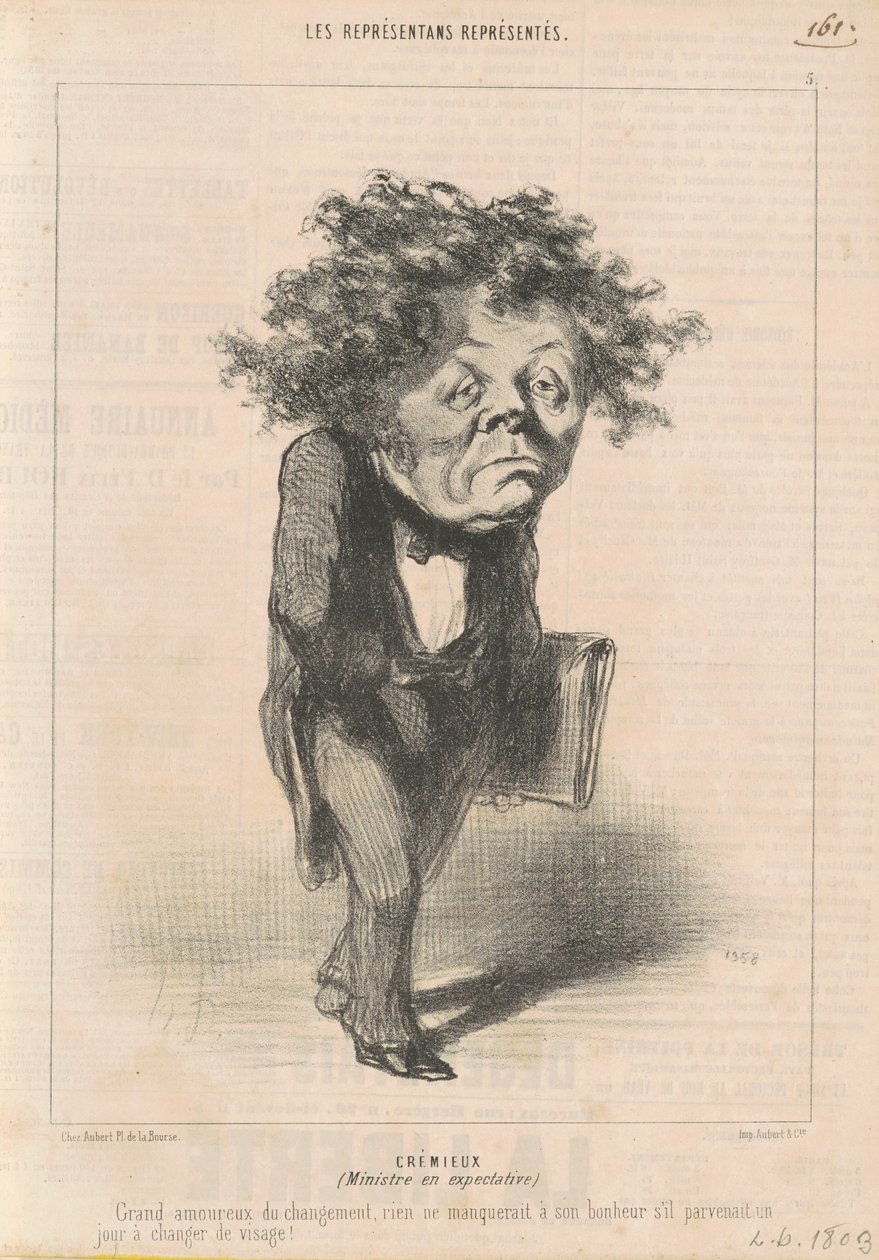 Adolphe Crémieux by Honoré Daumier