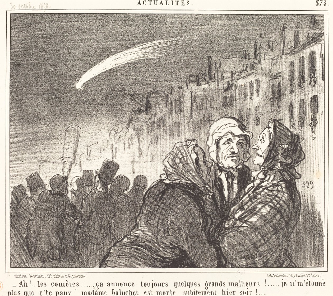Ah!... the Comets... by Honoré Daumier