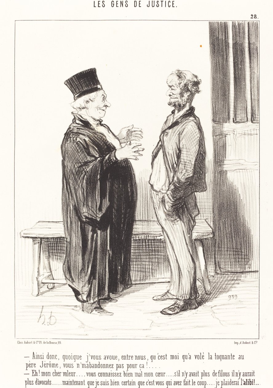 Thus, although I confess to you... by Honoré Daumier
